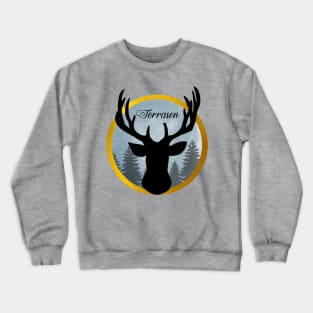 Terrasen sticker doe in the forest Crewneck Sweatshirt